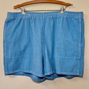 NWT Alpine Design Men's 5" Pull On Corduroy Shorts Size XXL